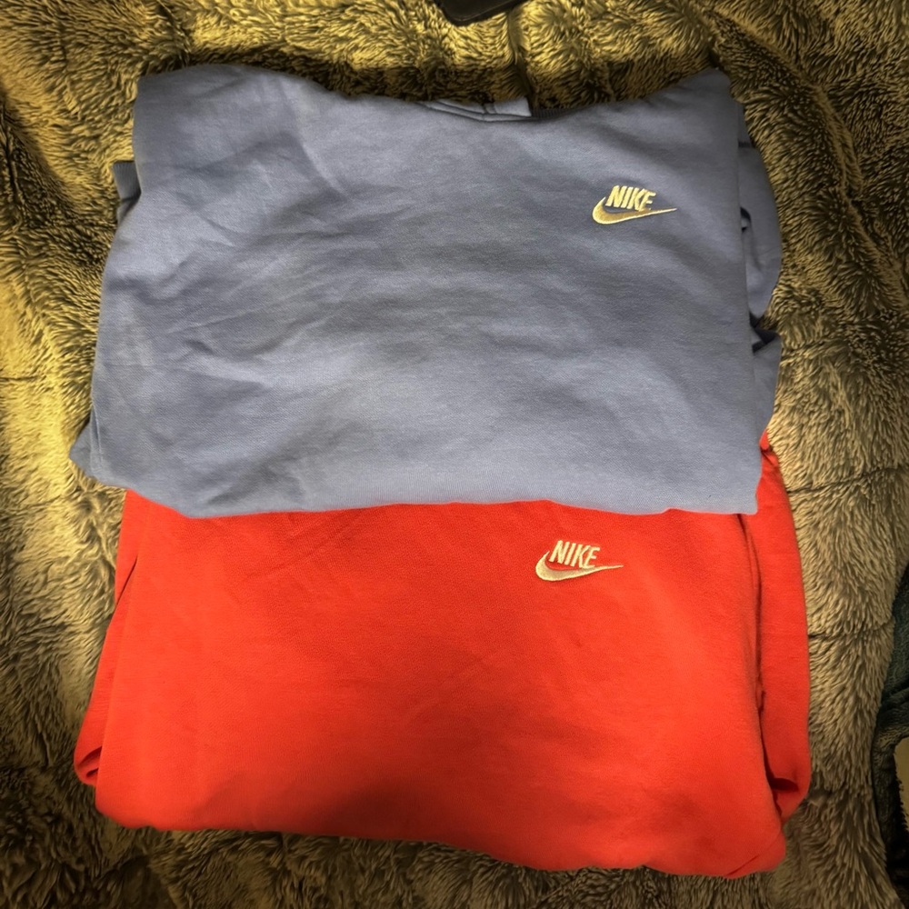 Youth LG Nike light Purple and Coral Hoodies